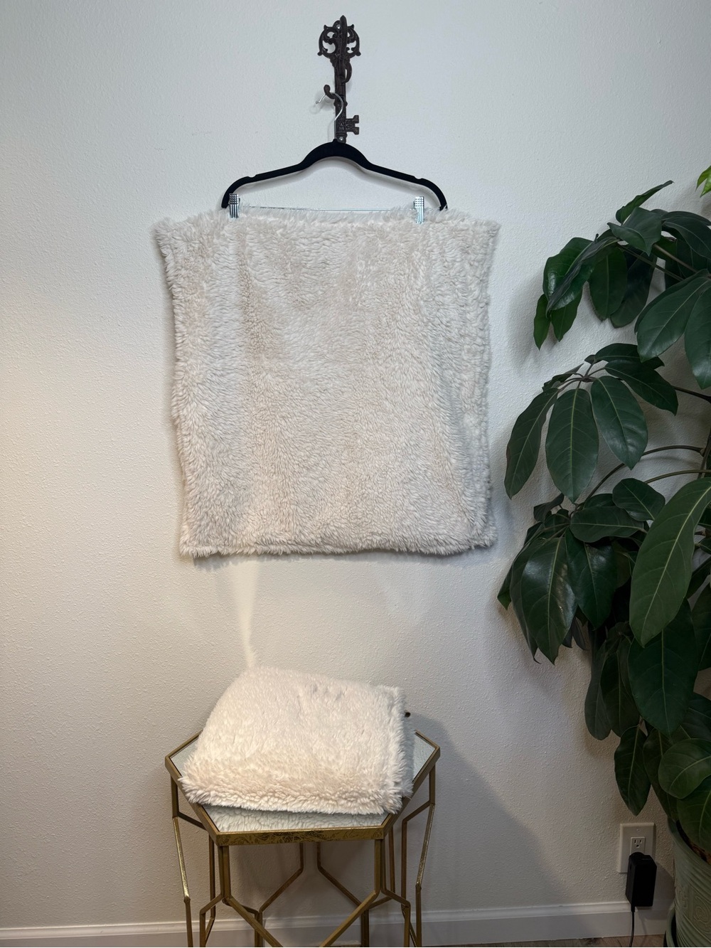 UGG Faux Fur Pillow Cover Pair - Cream - 26” x 26”